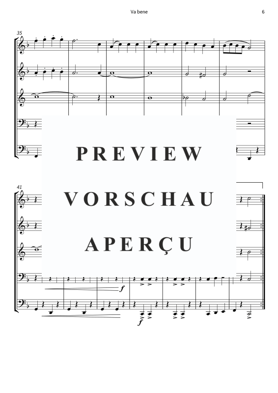 Produktgalerie: Seite 8 von 11 Va bene, Peter Kraus, (Blechbläserquintett)