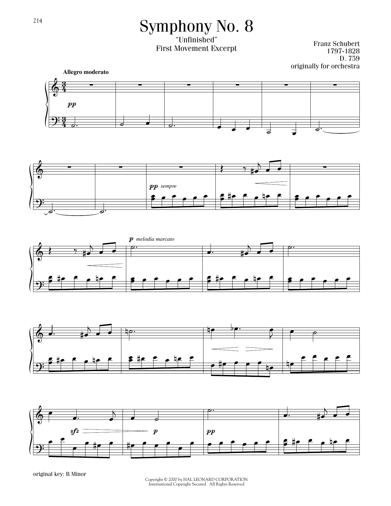 Product picture to: The Unfinished Symphony (Theme)