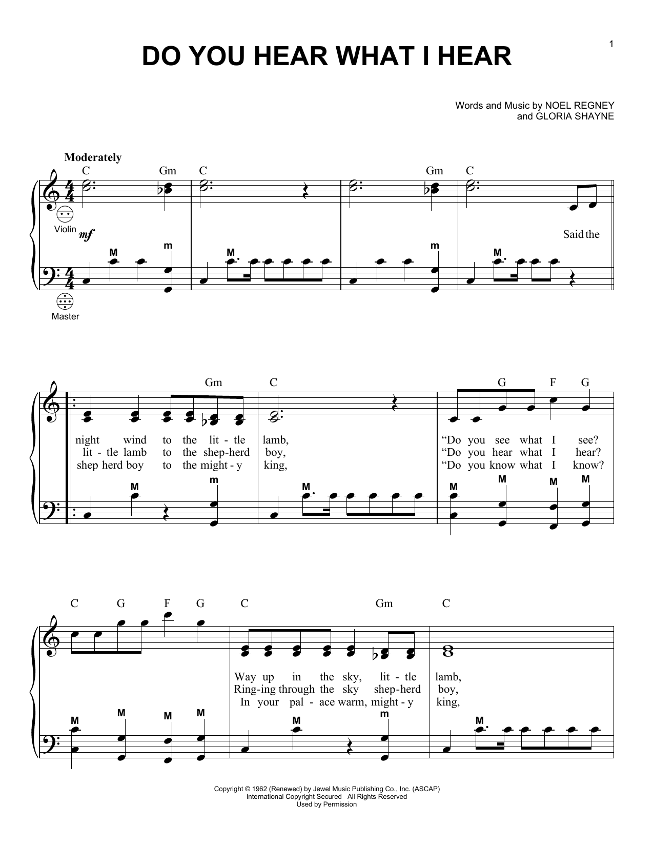 Product gallery: Page 1 of 1 Do You Hear What I Hear (arr. Gary Meisner), Gloria Shayne