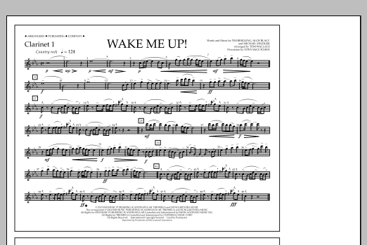 Produktbild zu:  Wake Me Up! - Clarinet 1 - Tom Wallace