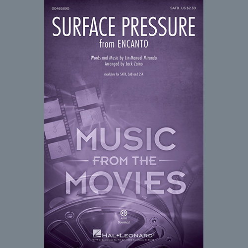 Produktbild zu: Surface Pressure (from Encanto) (arr. Jack Zaino)