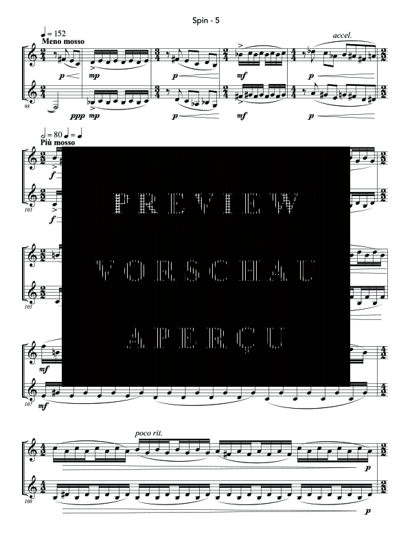Product gallery: Page 9 of 11 Spin, , (Clarinet Duo)