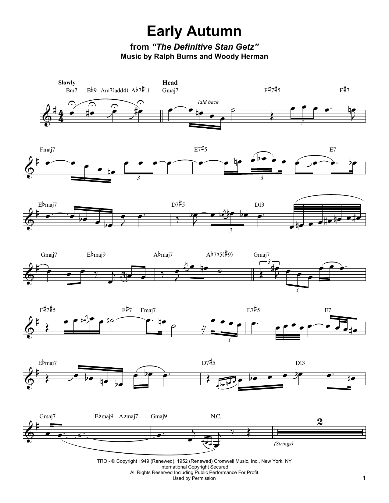 Product gallery: Page 1 of 1 Early Autumn, Stan Getz