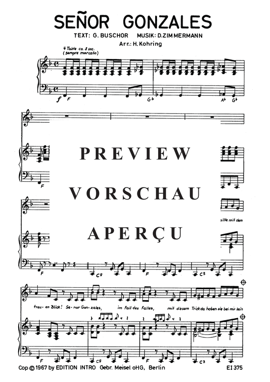 Produktgalerie: Seite 4 von 4 Senor Gonzales, 	Manuela, Klavier und Gesang