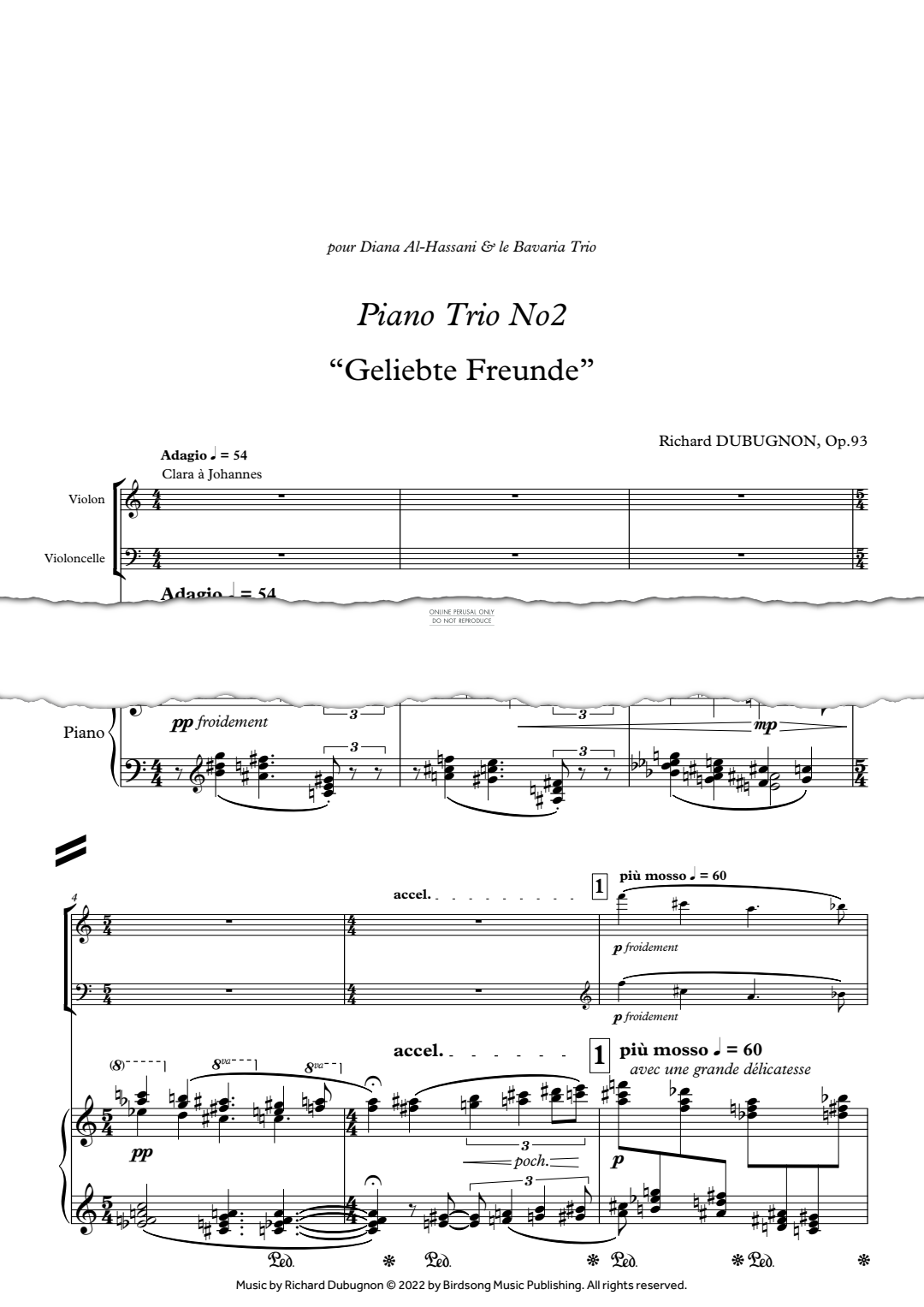 gallery: Piano Trio No.2 "Geliebte Freunde", Richard Dubugnon, Klavier, Violine, Violoncello