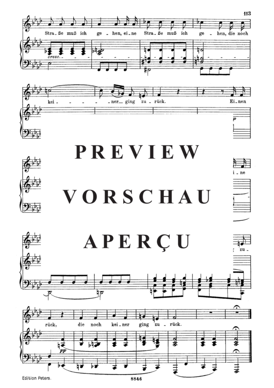 gallery: Der Wegweiser D.911-20 (Winterreise) , , . (Gesang mittel + Klavier)