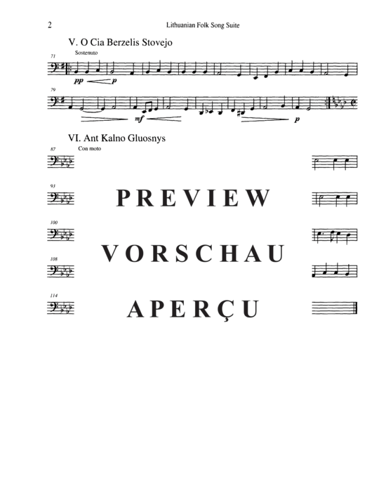 Product gallery: Page 14 of 16 Lithuanian Folk Song Suite , , (Tuba Quartett EETT)