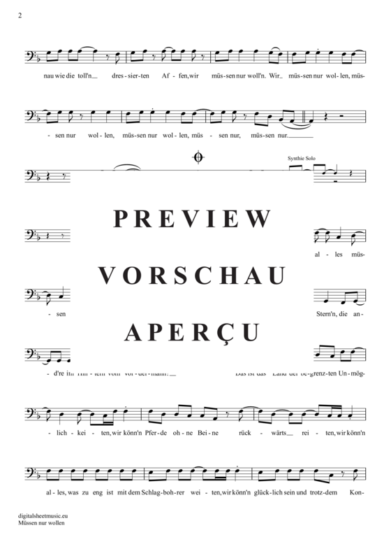 Produktgalerie: Seite 3 von 4 Müssen Nur Wollen , Helden, Wir Sind, (Violoncello)