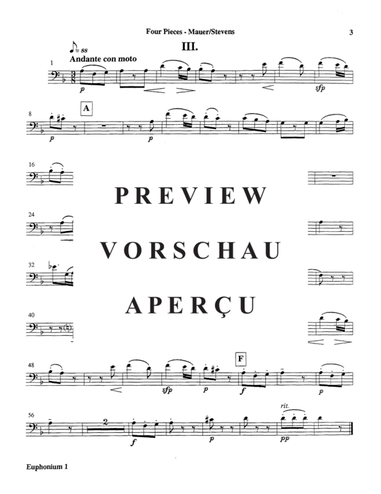 Product gallery: Page 13 of 21 Four Pieces , , (Tuba Quintet EETTT)