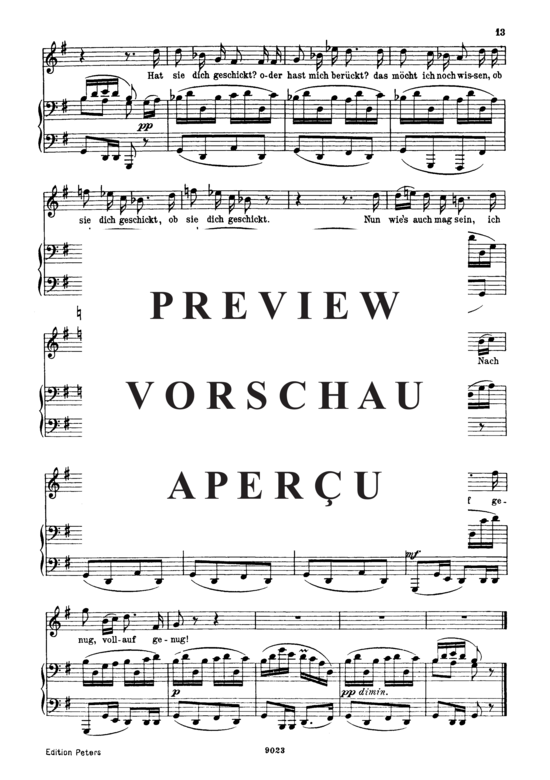 Product gallery: Page 3 of 3 Danksagung an den Bach D.795-4 (Die Schöne Müllerin), , High Voice and Piano