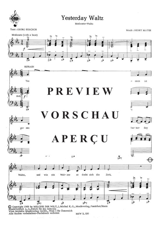 Produktgalerie: Seite 3 von 4 Yesterday Waltz , March, Peggy, Klavier und Gesang