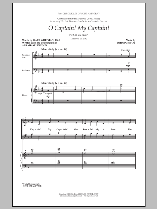Product picture to: O Captain! My Captain!