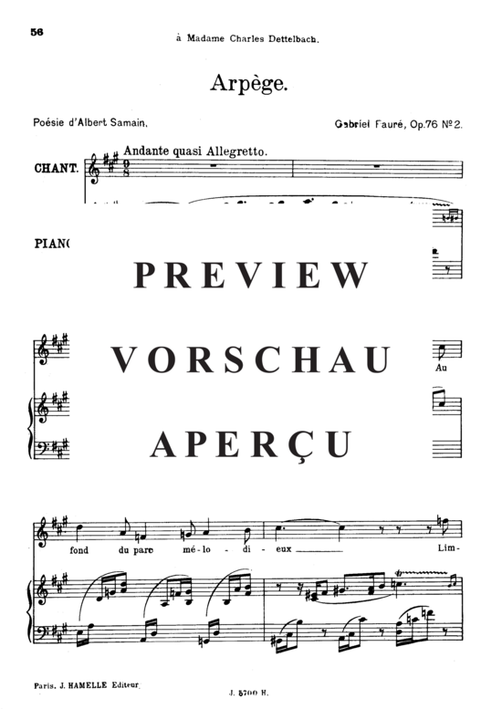 Product gallery: Page 2 of 6 Arpège Op.76 No.2, , High Voice and Piano