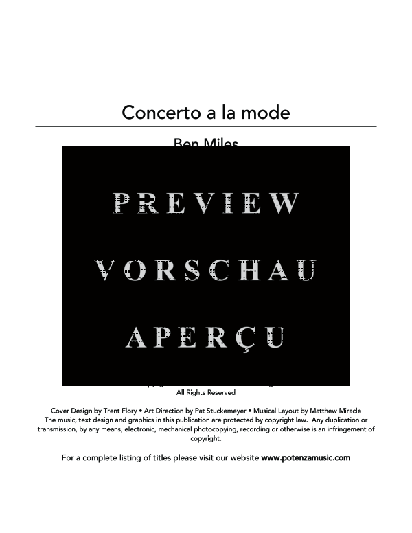 Product gallery: Page 3 of 11 Concerto a la mode, , (Tuba Solo Backing Track)