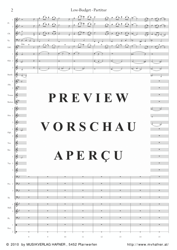 Product gallery: Page 7 of 11 Low-Budget, , (large wind orchestra)