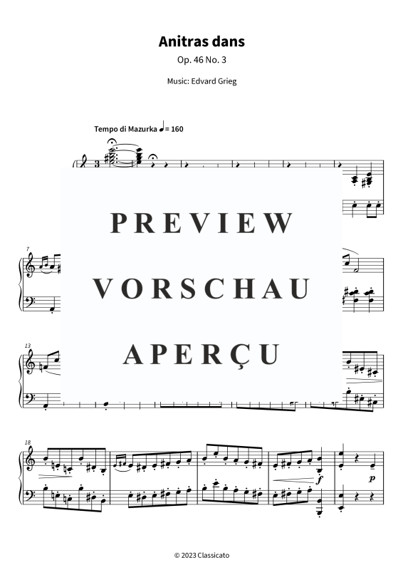 Product gallery: Page 5 of 8 Anitras dans, , Piano Solo