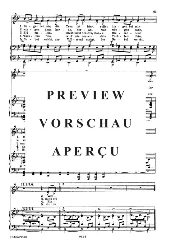 gallery: Des Baches Wiegenlied, D.795-20 (Die Schöne Müllerin) , ,  (Gesang tief + Klavier)