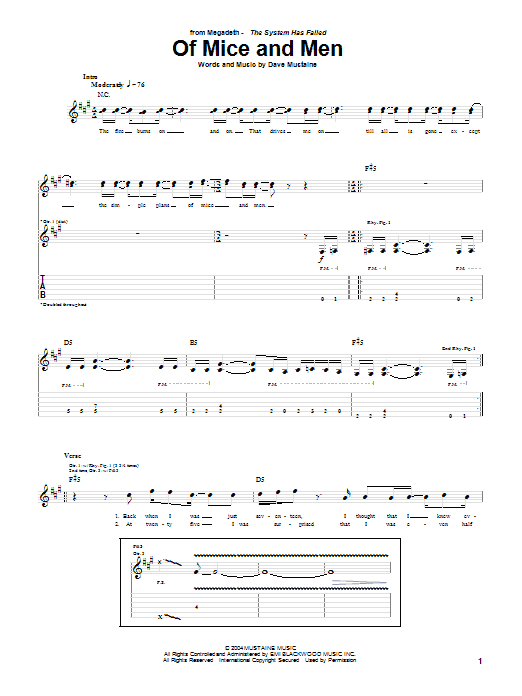 Produktgalerie: Seite 1 von 1 Of Mice And Men, Megadeth, Gitarre
