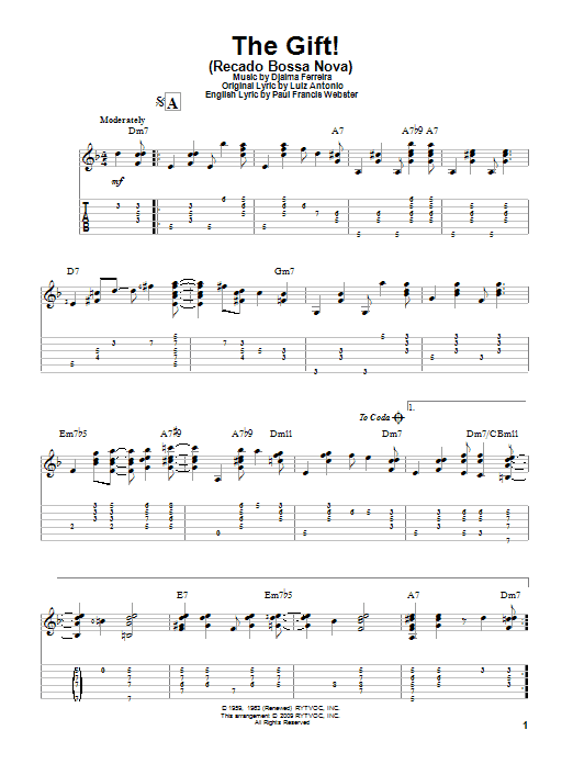 Produktbild zu: The Gift! (Recado Bossa Nova)