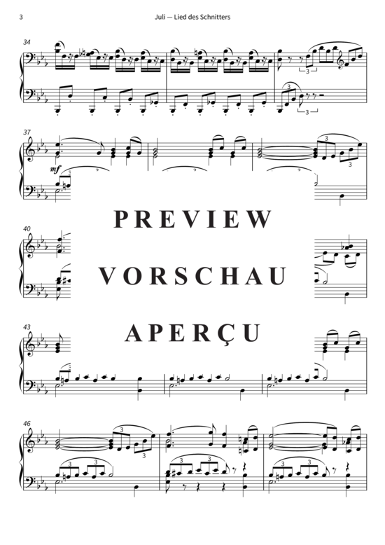 Product gallery: Page 6 of 7 Juli - Lied des Schnitters - Die Jahreszeiten op. 37b, Nr. 7 , , Piano Solo
