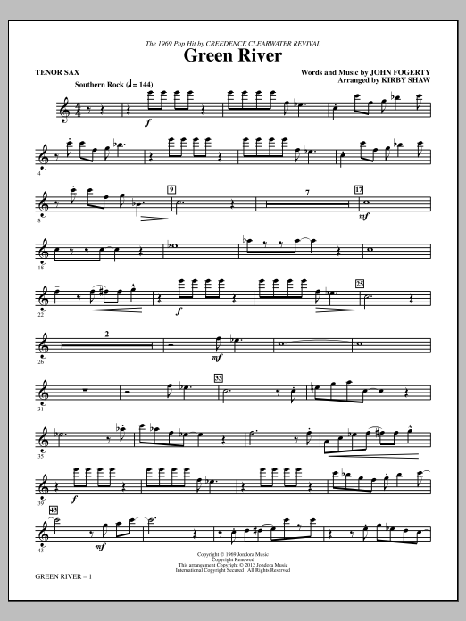 Produktbild zu: Green River - Tenor Sax