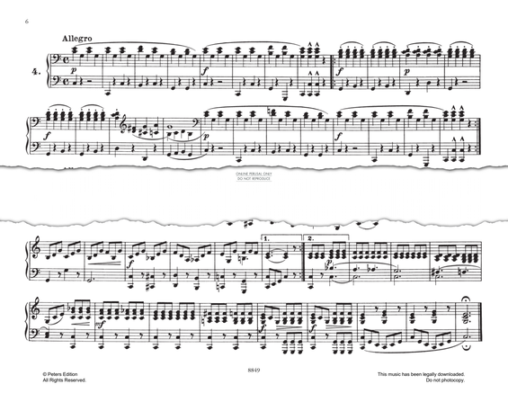 Product picture to: Allegretto In C Major (No.5 from 'Melodische Übungsstücke Op.149')