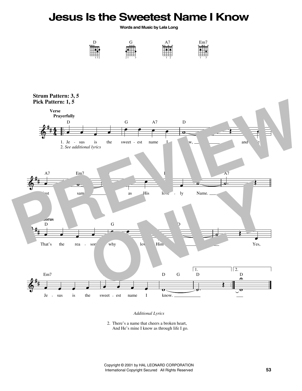 Produktbild zu: Jesus Is The Sweetest Name I Know