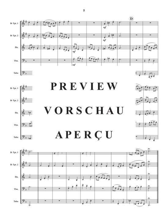 Produktgalerie: Seite 7 von 20 Adventure Suite , , (Blechbläser Quintett)