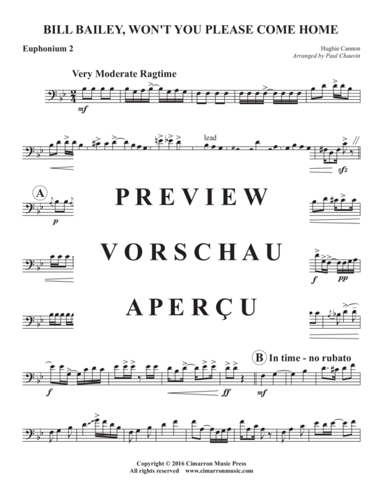 Product gallery: Page 10 of 17 Bill Bailey, Won´t You Please Come Home , , (Tuba Quartett EETT)