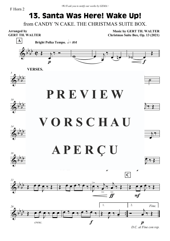 Produktgalerie: Seite 5 von 6 Santa Was Here! Wake Up!, , Horn Trio