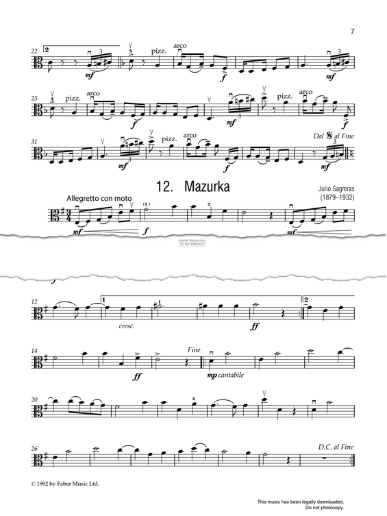 Product gallery: Page 1 of 1 Mazurka, Julio Salvador Sagreras