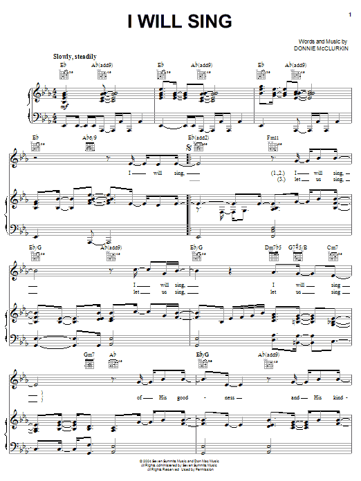 Produktbild zu: I Will Sing