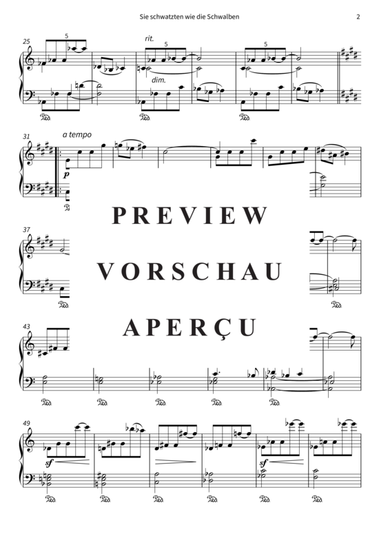 Produktgalerie: Seite 5 von 7 Sie schwatzten wie die Schwalben - Nr. 5 aus Auf verwachsenem Pfade , , Klavier Solo