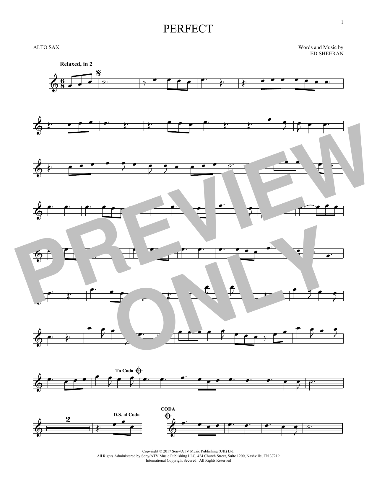 Product gallery: Page 1 of 1 Perfect, Ed Sheeran