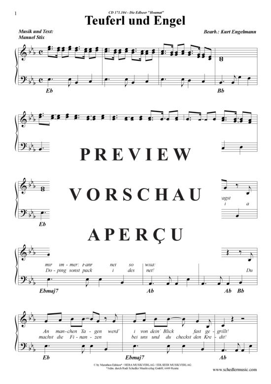 Produktgalerie: Seite 2 von 4 Teuferl und Engel , Die Edlseer , Klavier und Gesang