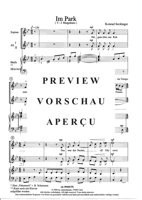 Product gallery: Page 3 of 20 Schmunzeleien , , (female choir + harp/piano)