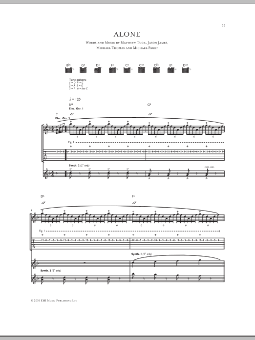Produktgalerie: Seite 1 von 1 Alone, Bullet For My Valentine, Gitarre