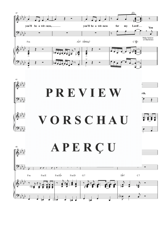 Produktgalerie: Seite 10 von 11 My Soul Is a Witness, , Gemischter Chor SAB und Klavier