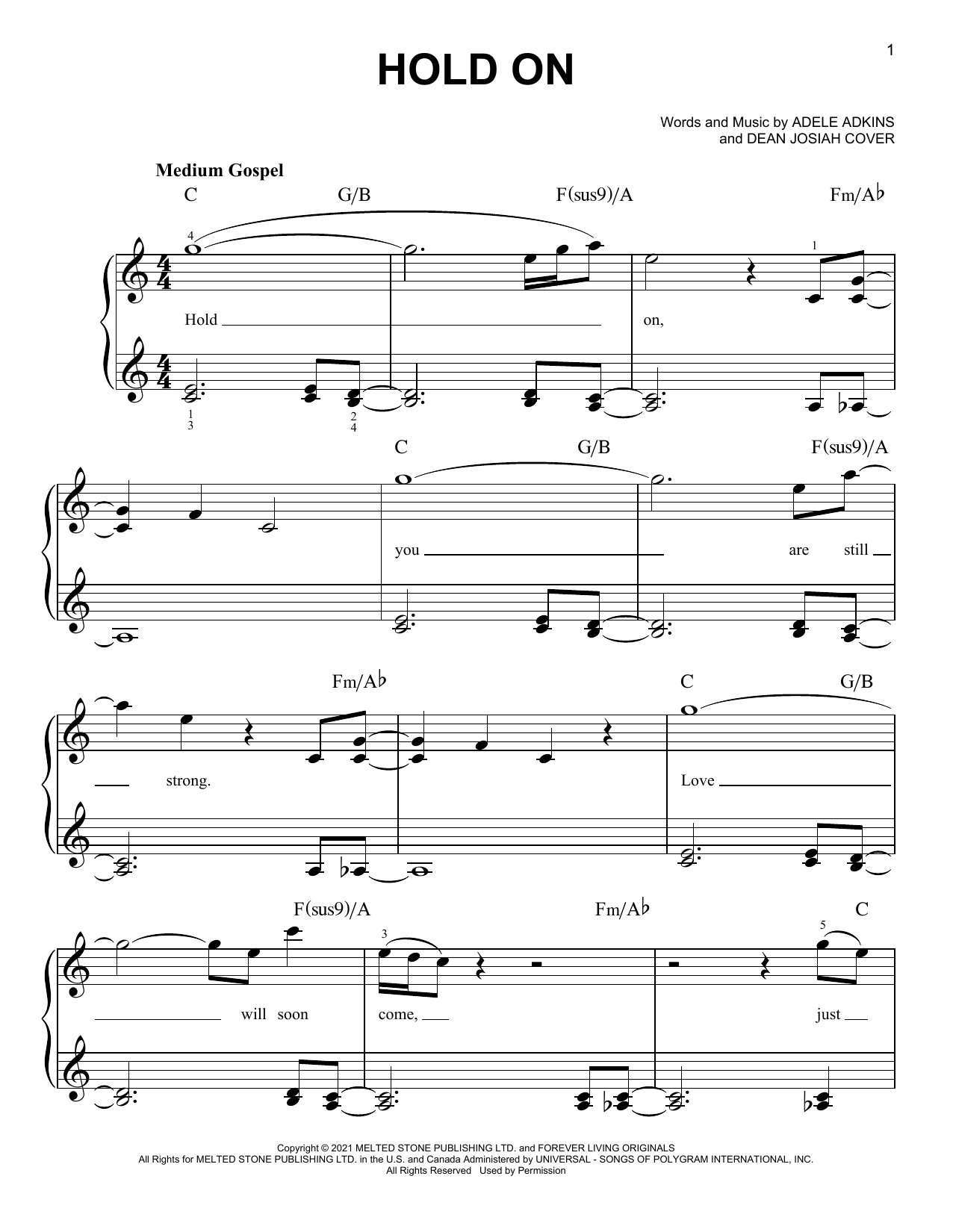 Produktbild zu: Hold On