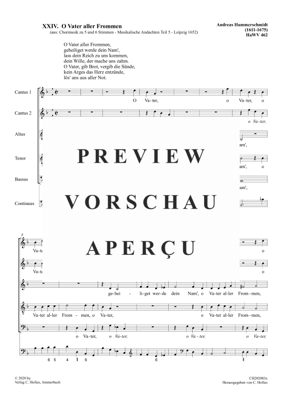 gallery: O Vater aller Frommen , , (Gemischter Chor 5-stimmig)