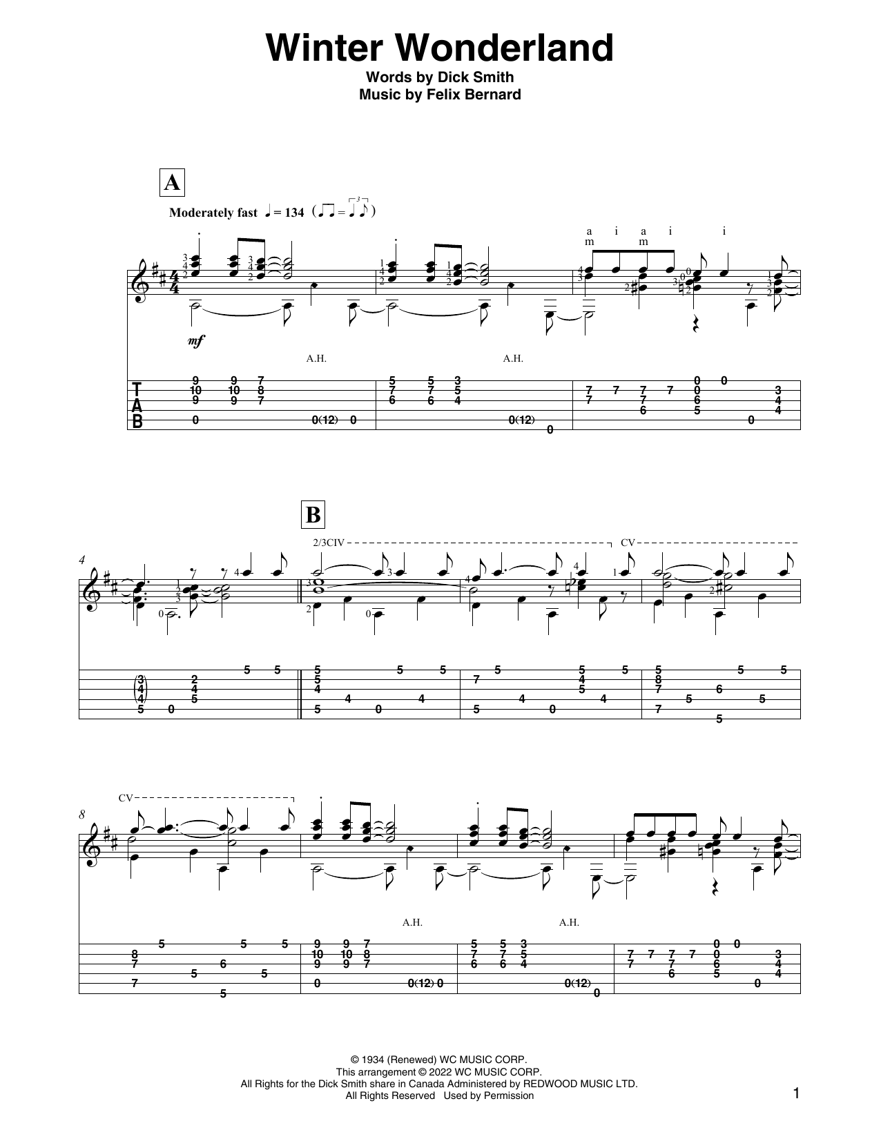 Produktbild zu: Winter Wonderland (arr. David Jaggs)
