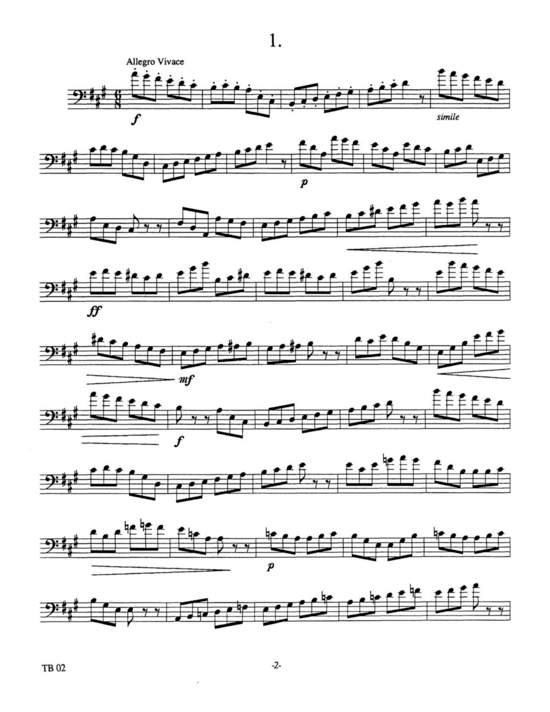 Product picture to: Etudes for Euphonium, Vol. 2 Jacobs