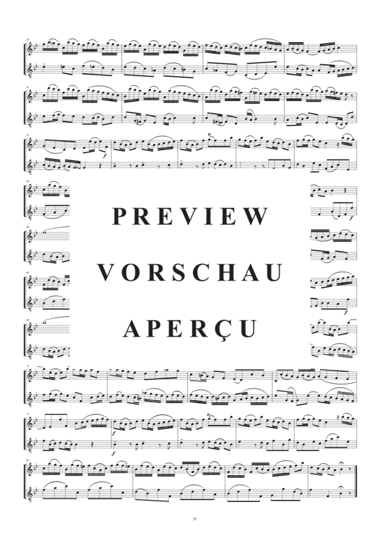 Product gallery: Page 3 of 3 Arie aus der Kantate Nr.1 für zwei Oboen, , 