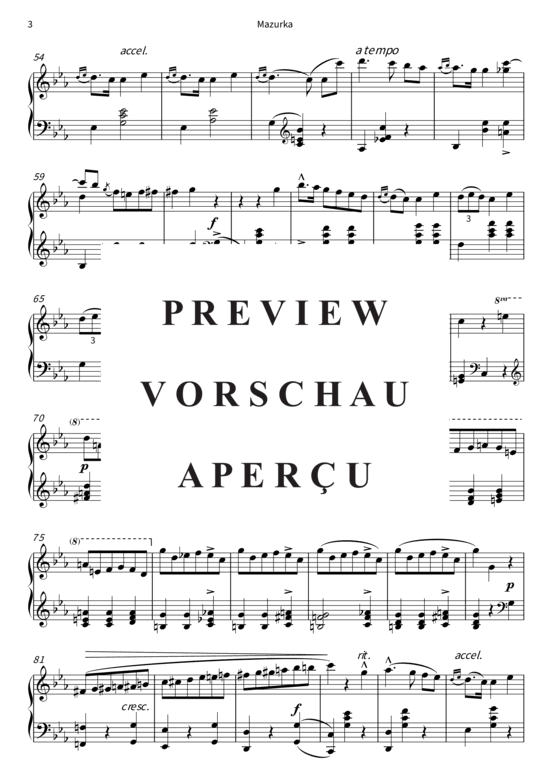 Product gallery: Page 6 of 7 Mazurka - pour piano , , Piano Solo