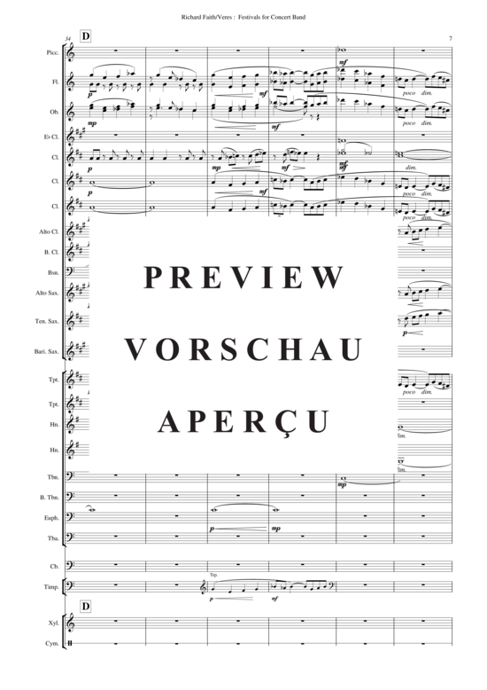 Product gallery: Page 8 of 21 Festivals , , (Concert Band Partitur)