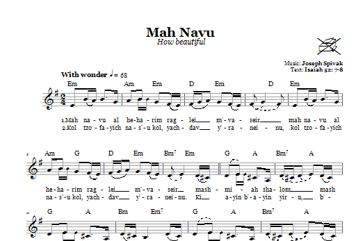 Product gallery: Page 1 of 1 Mah Navu (How beautiful), Joseph Spivak