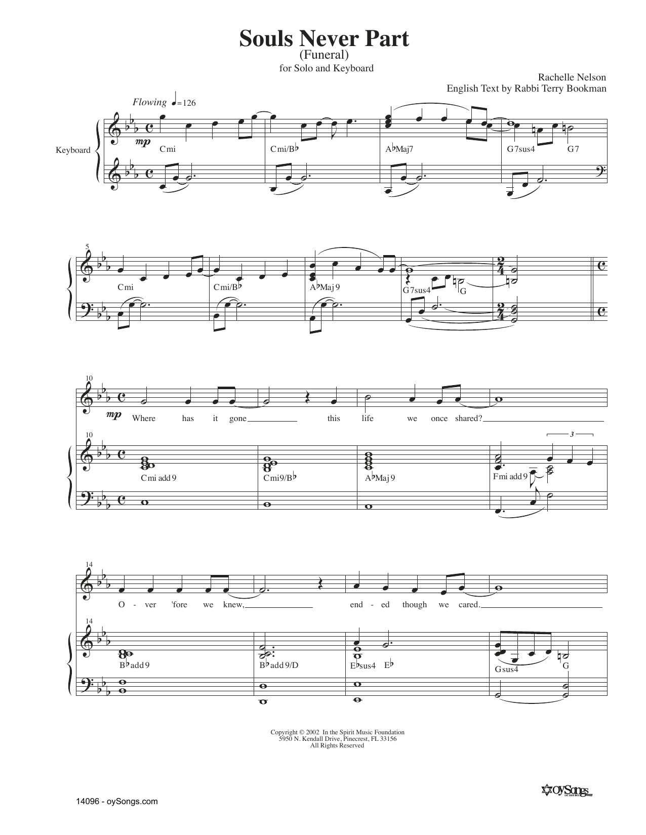 Produktgalerie: Seite 1 von 1 Souls Never Part, Rachelle Nelson, Gesang, Klavier