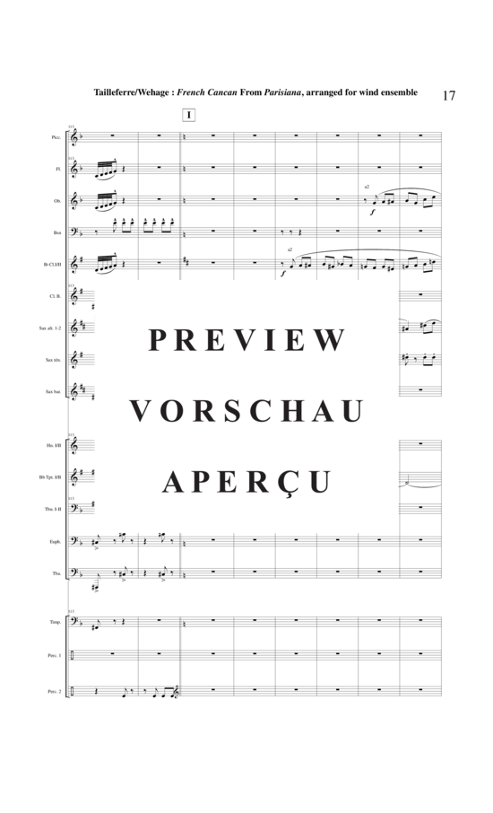 Product gallery: Page 18 of 21 Final : Galop French Cancan from Parisians , , (mixed ensemble/woodwinds and brass + percussion)
