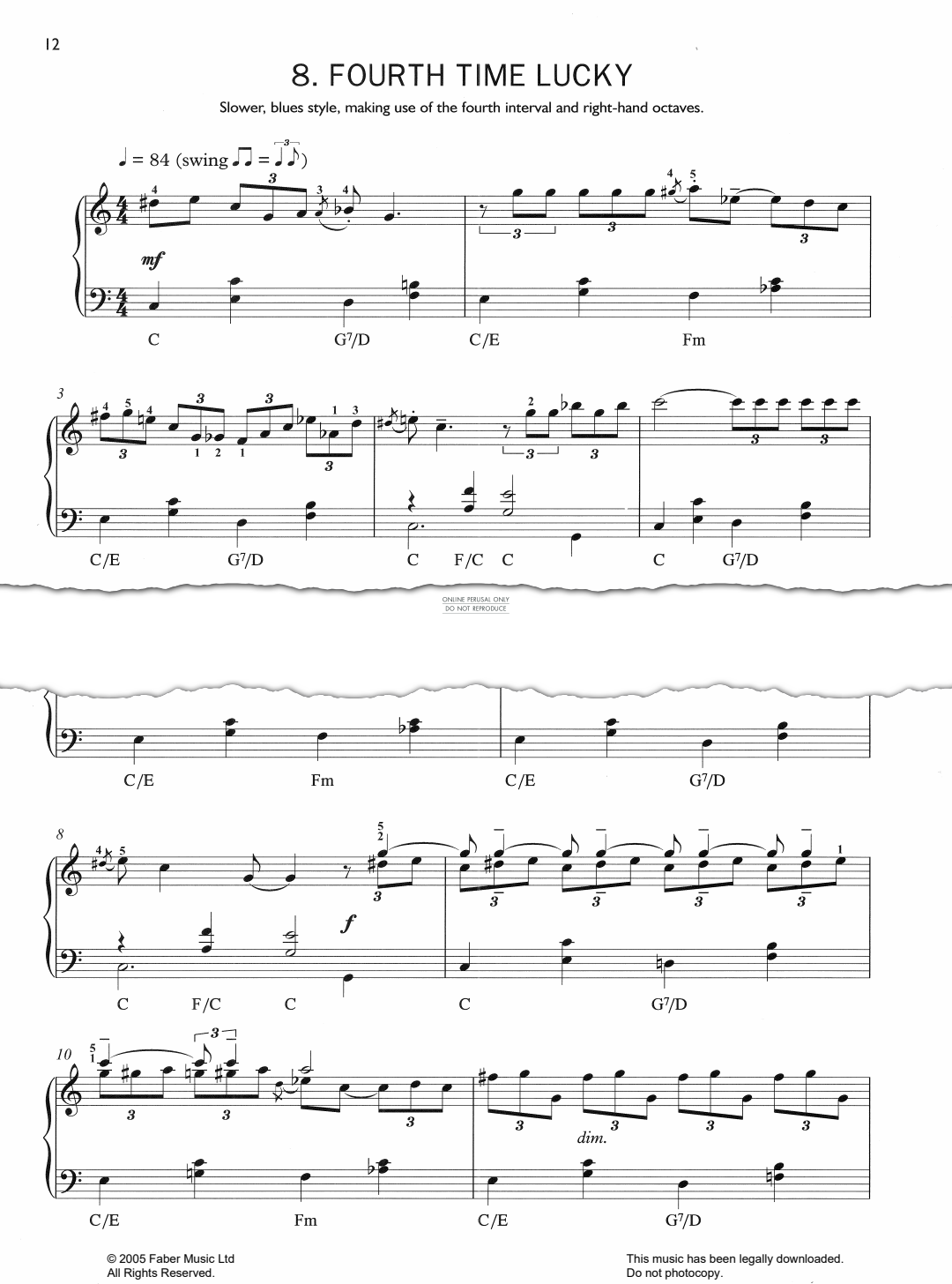 Produktgalerie: Seite 1 von 1 Fourth Time Lucky, John Kember, Klavier