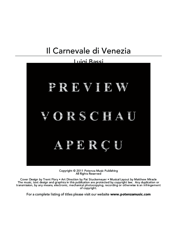 Product gallery: Page 3 of 11 Il Carnevale di Venezia, , (clarinet and piano)